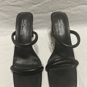 Michael Shannon Black Strappy Heels